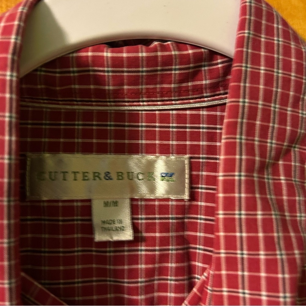 Cutter & buck Virginia Tech Hokies Plaid Team Colors Long sleeve dress shirt M - Picture 3 of 4